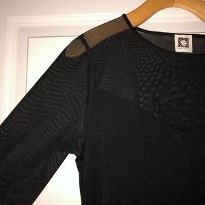 Sheer black long sleeve